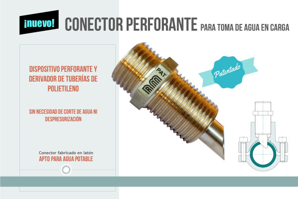 ¡Nuevo! Conector perforante para toma de agua en carga